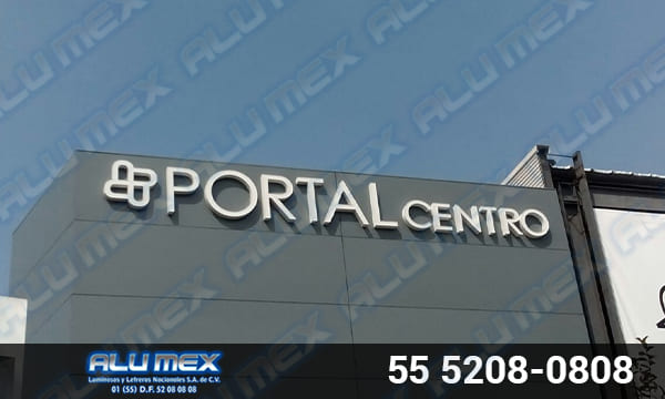 Letrero corporativo Portal Centro