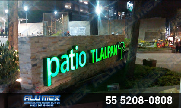 Letrero Corporativo Patio Tlalpan