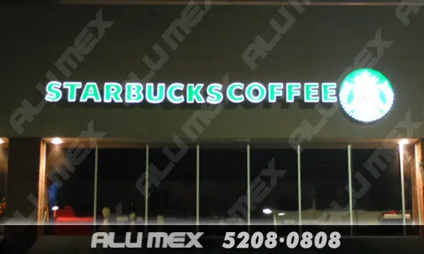 Anucio Luminoso Starbucks